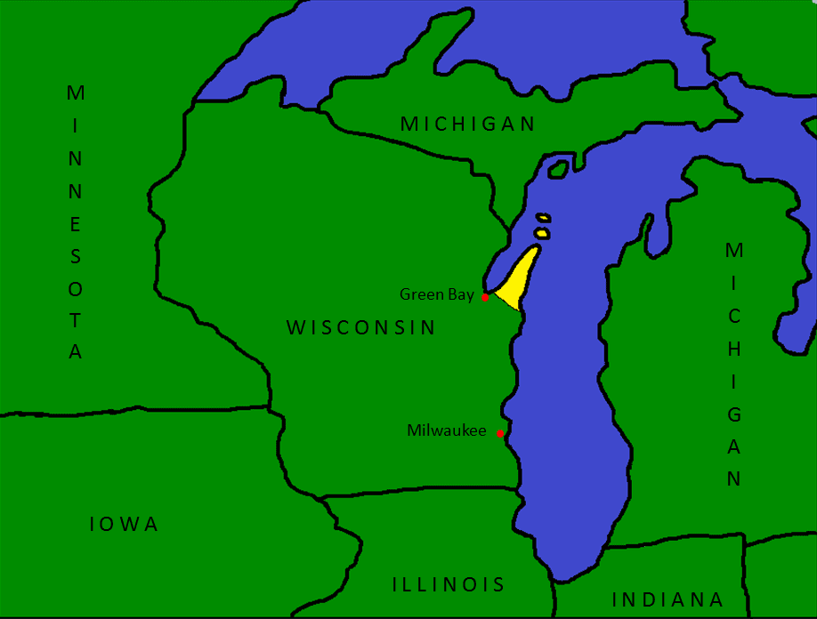 Door County Wisconsin Travel - Door County Location Map