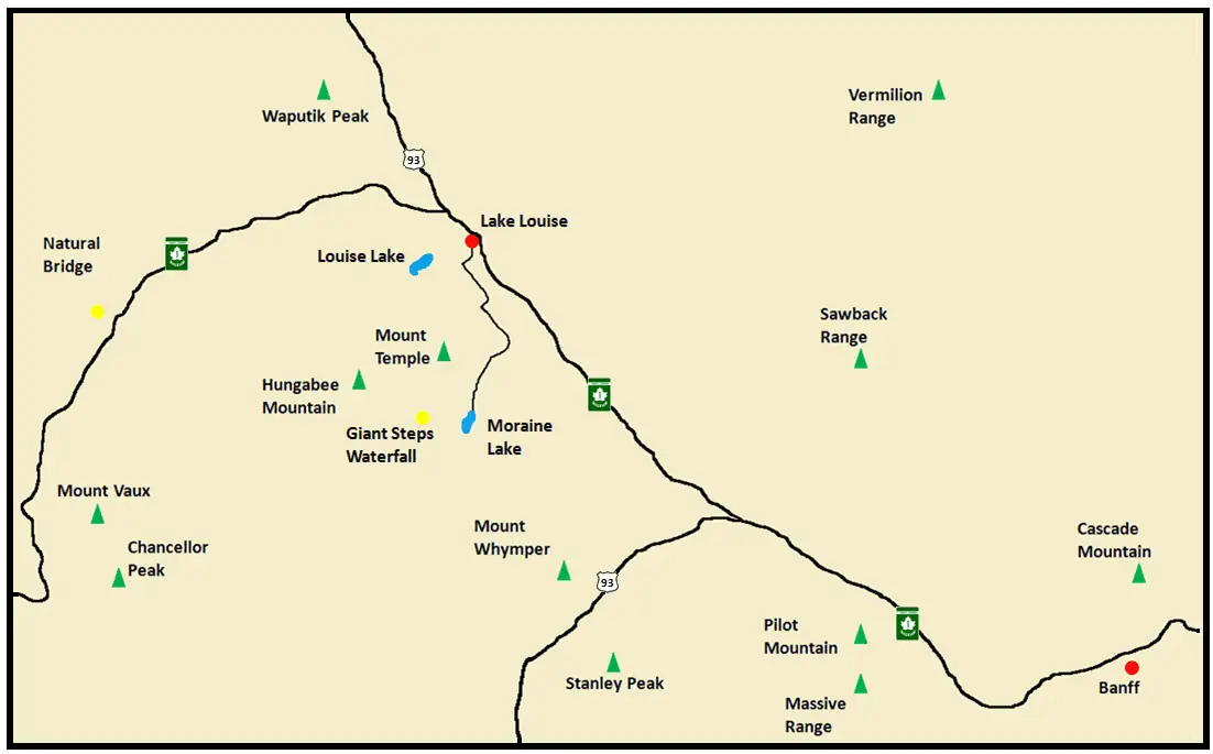 Banff Area Detail Map
