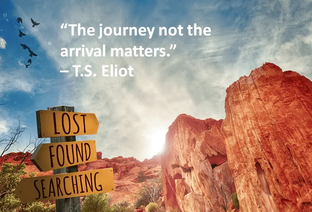 T.S. Eliot Travel Quote