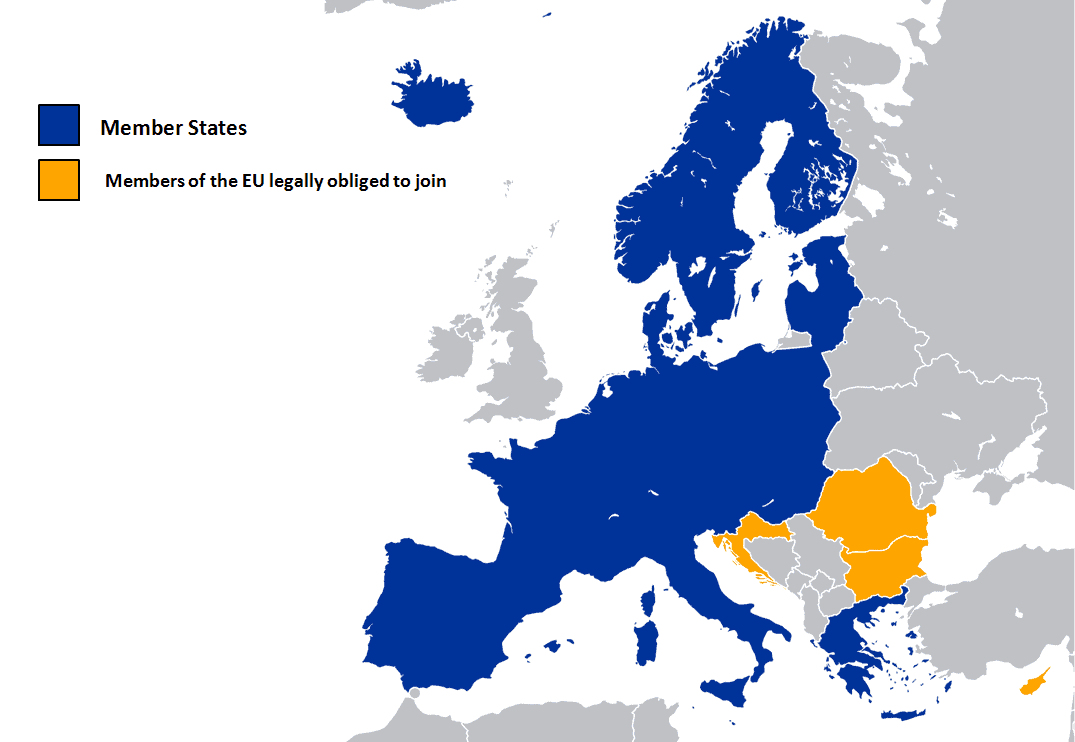 Schengen Area Map