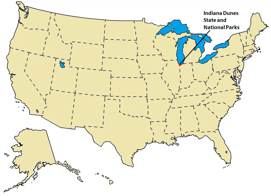 Indiana Dunes Regional Map