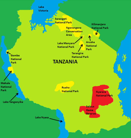 Nyerere National Park Map
