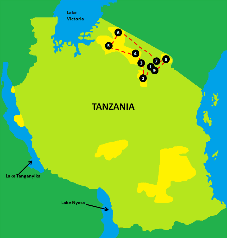 Tanzania Safari Itinerary