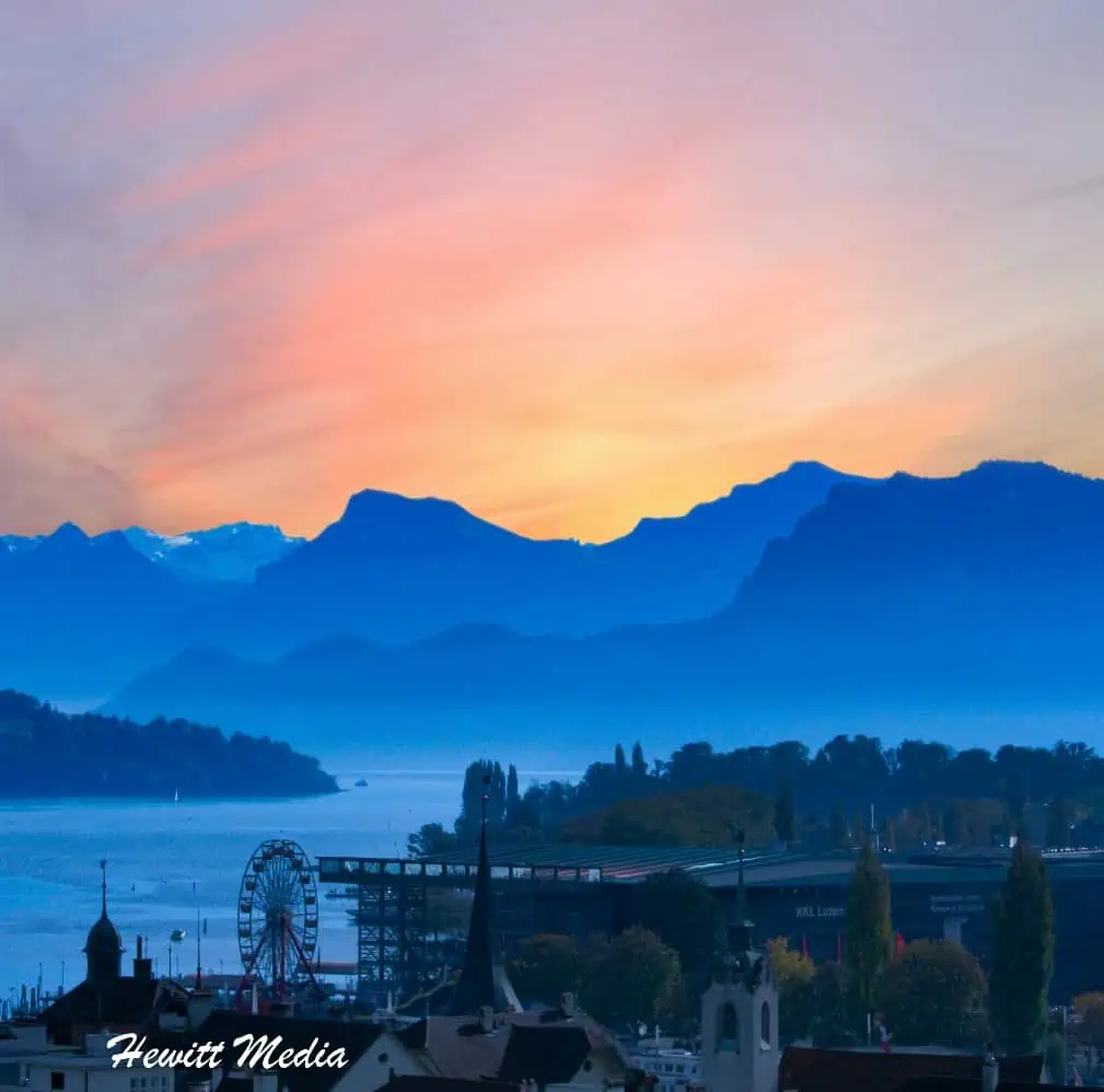 Instagram Travel Photography: Lucerne Sunset