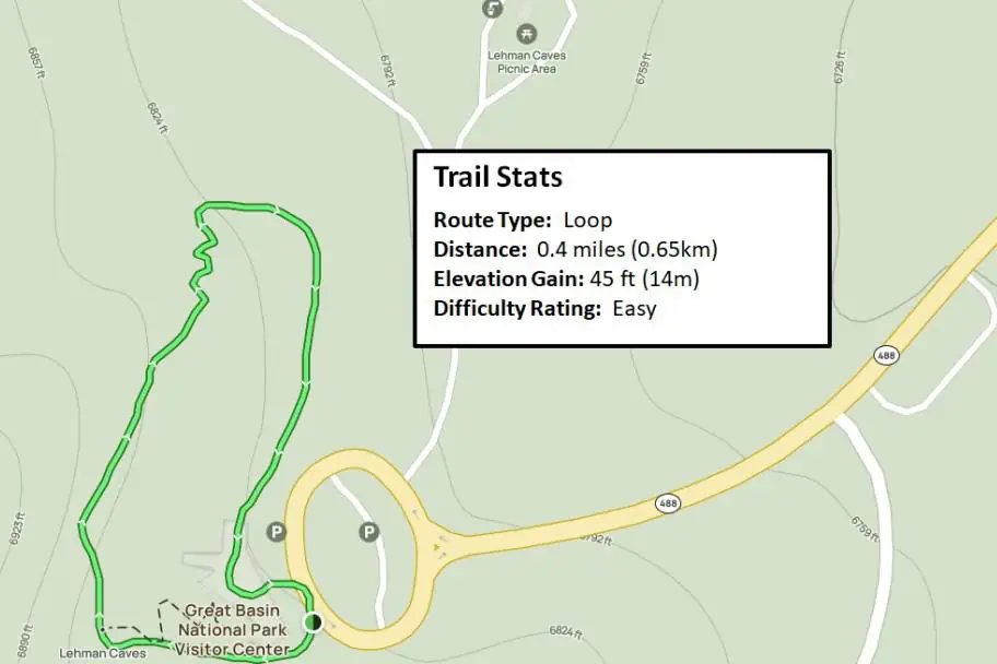 Mountain View Nature Trail Map