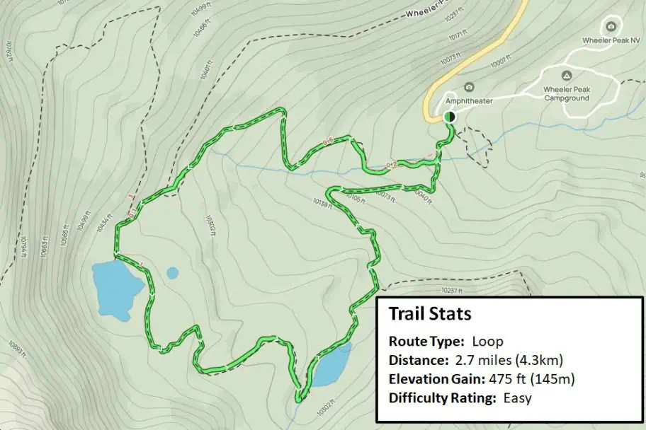 Alpine Lakes Loop Trail Map